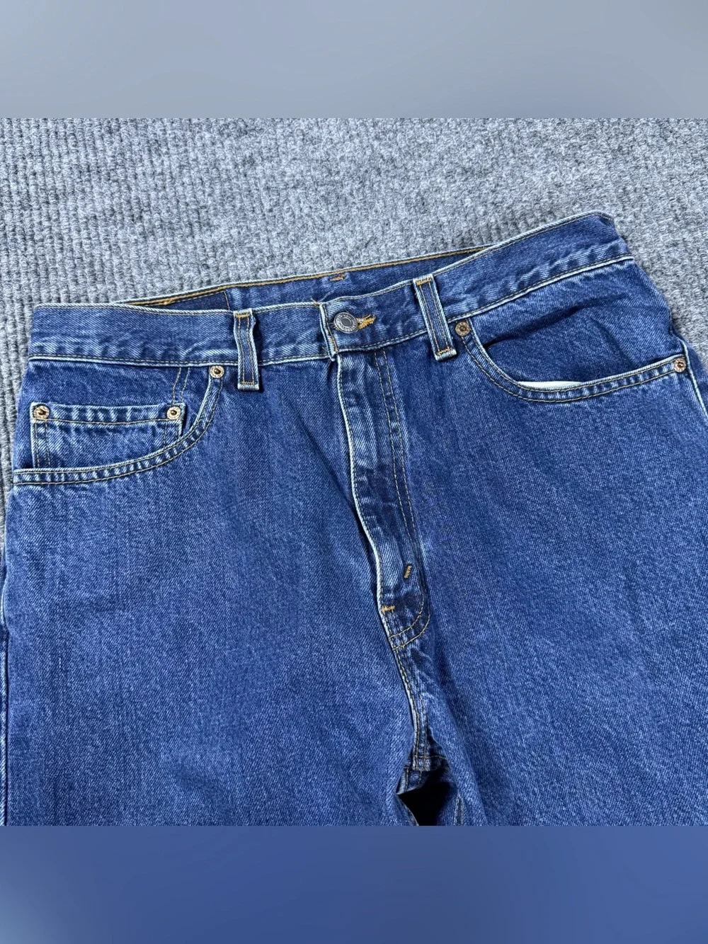 VTG 90s Levi's 505 Jeans Straight Mens 34x32 (32x32) Med Wash Blue Made in USA